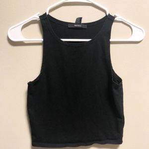 Women's Small Cropped Tank Top Forever 21 Black